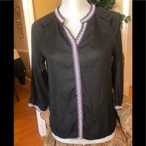 Pretty Black Somewhat Sheer Top